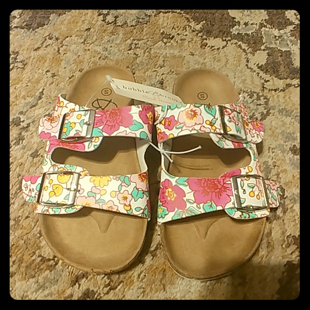 Bobbie Brooks floral sandals
